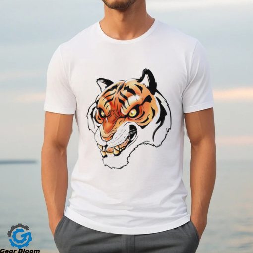 Angry Tiger head art shirt