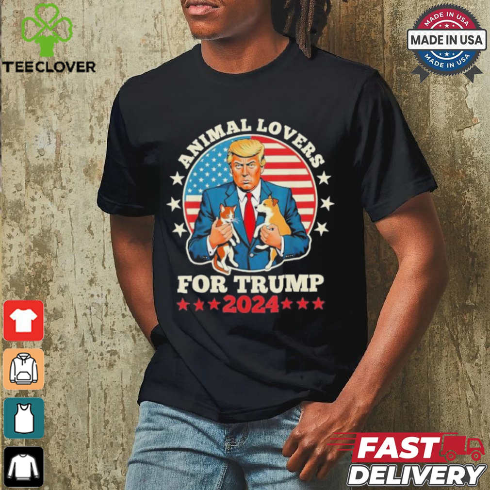 Animal Lovers For Trump 2024 Cat And Dog Debate Shirt Animal Lovers For Trump 2024 Cat And Dog Debate Shirt