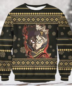 Anime Black Clover Ugly Xmas Wool Knitted Sweater