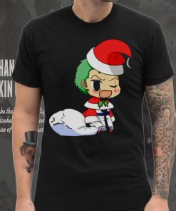 Anime Christmas One Piece Zoro shirt