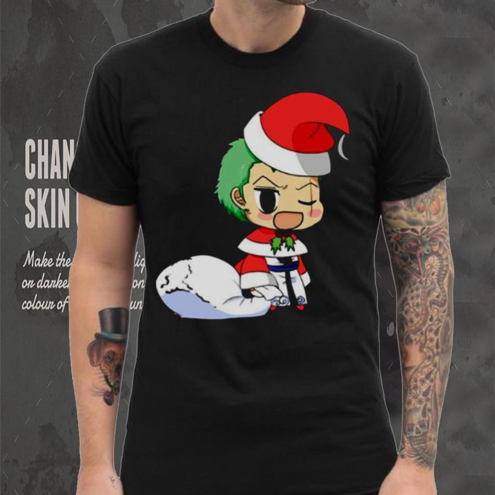 Anime Christmas One Piece Zoro shirt Anime Christmas One Piece Zoro shirt