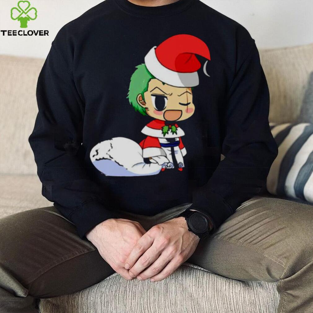 Anime Christmas One Piece Zoro shirt Anime Christmas One Piece Zoro shirt