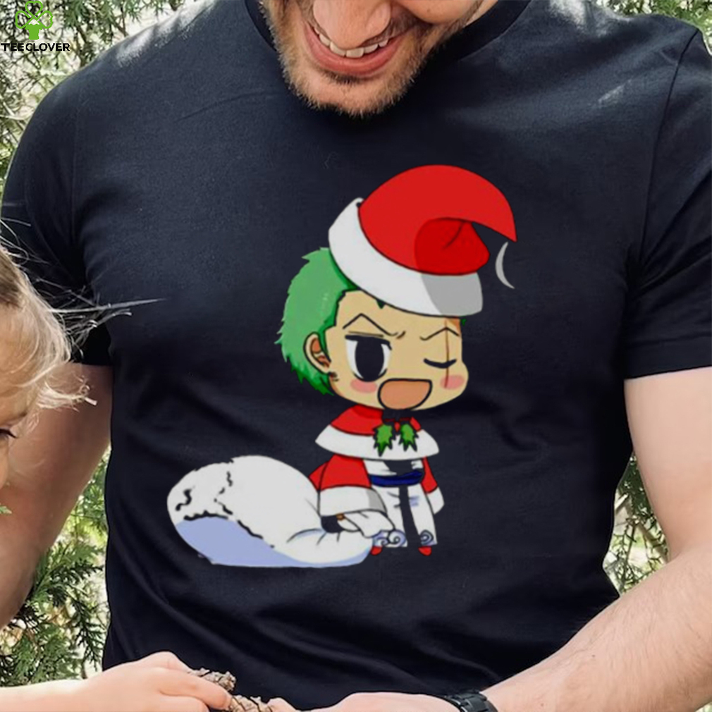 Anime Christmas One Piece Zoro shirt Anime Christmas One Piece Zoro shirt
