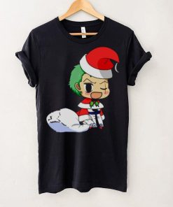 Anime Christmas One Piece Zoro shirt