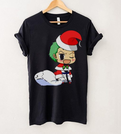 Anime Christmas One Piece Zoro shirt