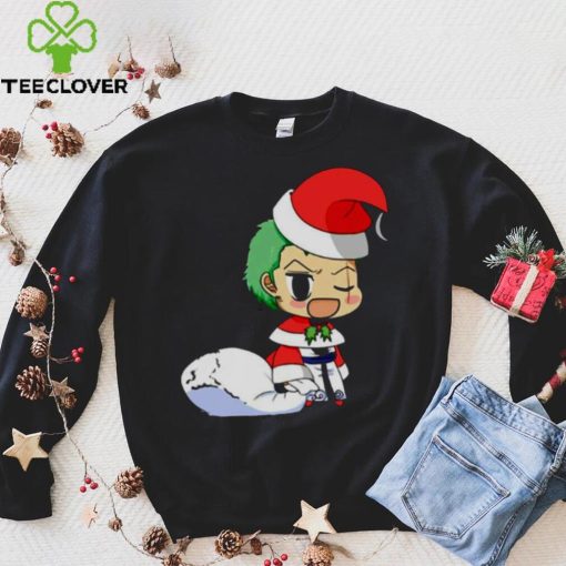 Anime Christmas One Piece Zoro shirt