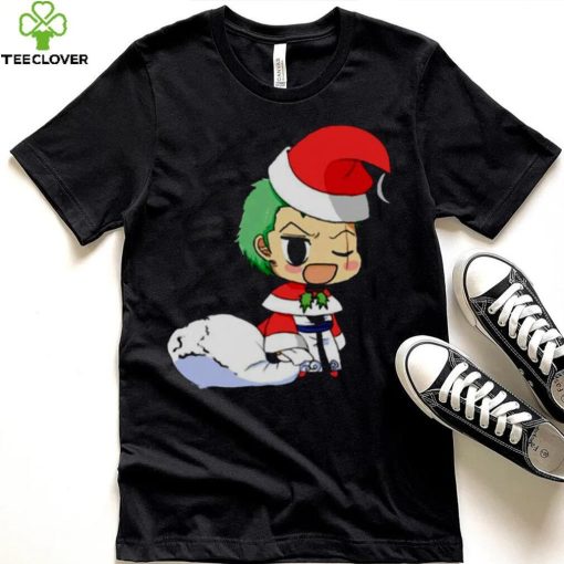 Anime Christmas One Piece Zoro shirt