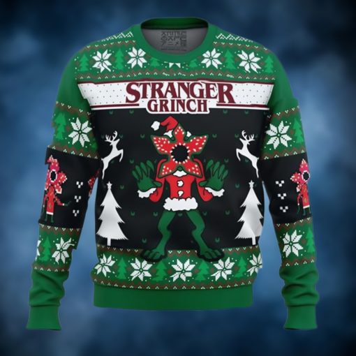 Anime Demogorgon Stranger Grinch Stranger Things Ugly Christmas Sweater