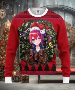 Anime Girl Ugly Christmas Sweater, Custom Sweatshirt Apparel, Custom Ugly Christmas Sweater