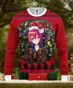 Anime Girl Ugly Christmas Sweater, Custom Sweatshirt Apparel, Custom Ugly Christmas Sweater