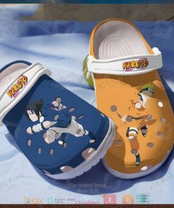 Anime Sasuke And Naruto Crocs Clog Shoes