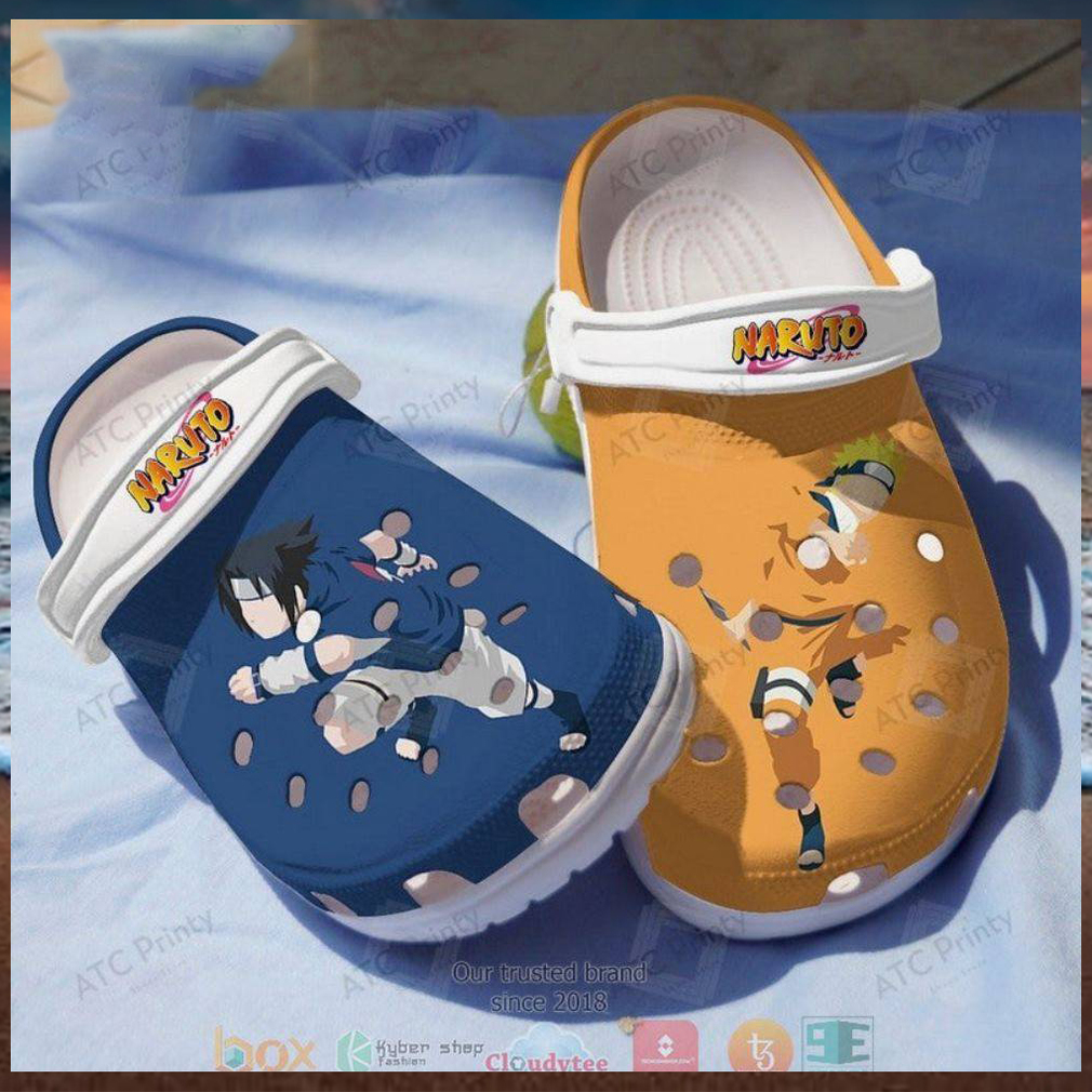 Anime Sasuke And Naruto Crocs Clog Shoes Anime Sasuke And Naruto Crocs Clog Shoes