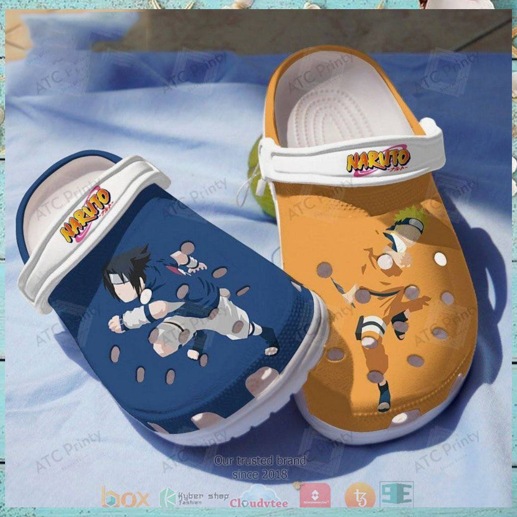 Anime Sasuke And Naruto Crocs Clog Shoes Anime Sasuke And Naruto Crocs Clog Shoes