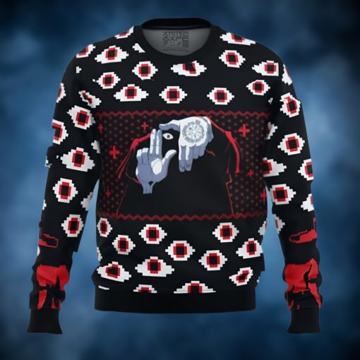 Anime Sweater Alucard Eyes Hellsing Ugly Christmas Sweater