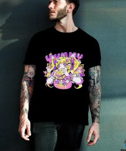Anime girl eating a big juicy hamburger Yummy cartoon shirt 1 Anime girl eating a big juicy hamburger Yummy cartoon shirt