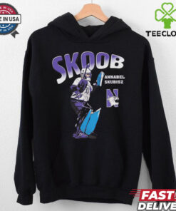 Annabel Skubisz Northwestern Wildcats Women's Field Hockey 90s Graphic Shirt, featuring a retro design for fans of the team and sport.