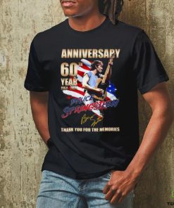 Anniversary 60th Year 1964 2024 Bruce Springsteen Thank You For The Memories T Shirt