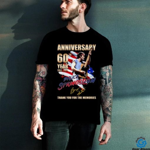 Anniversary 60th Year 1964 2024 Bruce Springsteen Thank You For The Memories T Shirt