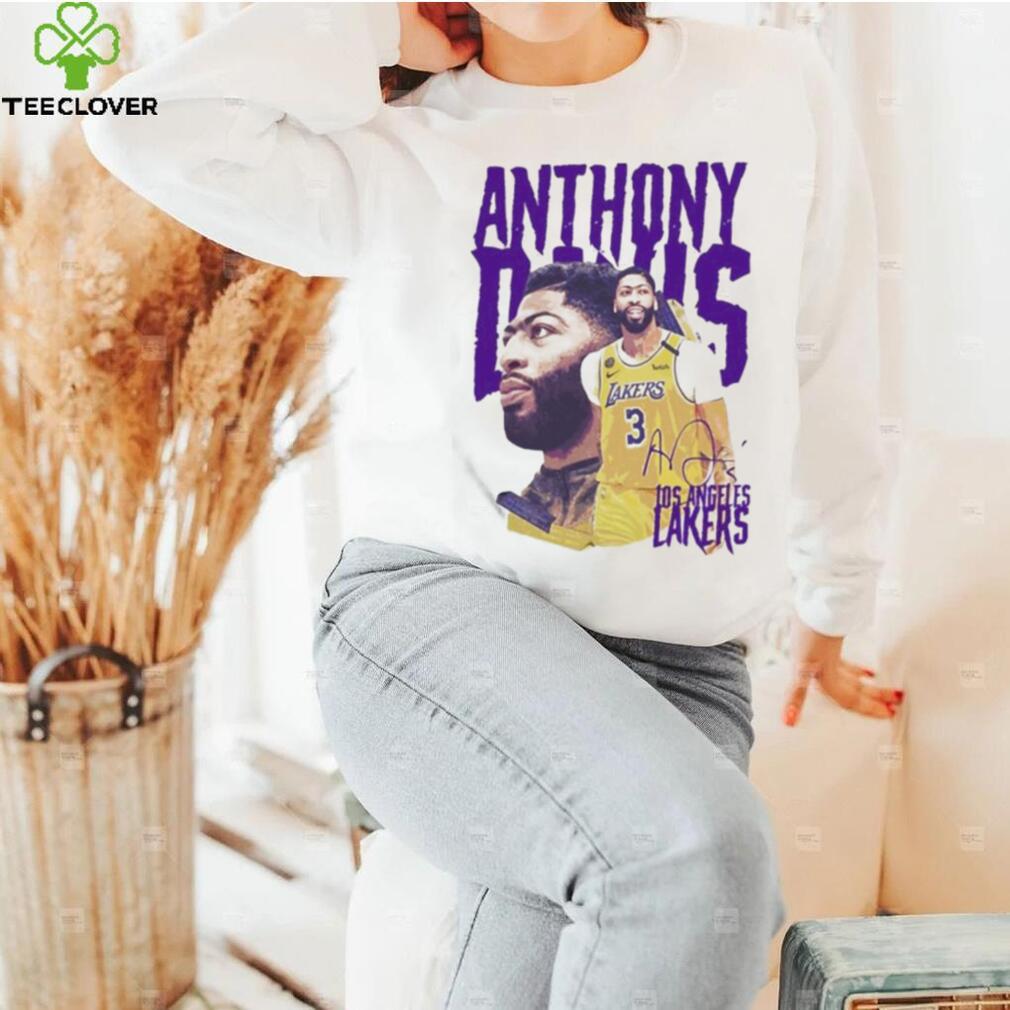 Anthony Davis 3 Los Angeles Lakers Team Basketball Player Signature Shirt Anthony Davis 3 Los Angeles Lakers Team Basketball Player Signature Shirt