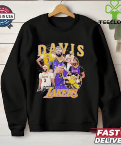 Anthony Davis Los Angeles Lakers signature multi photo player shirt