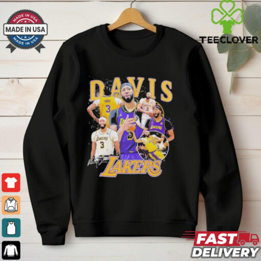 Anthony Davis Los Angeles Lakers signature multi photo player hoodie, sweater, longsleeve, shirt v-neck, t-shirt