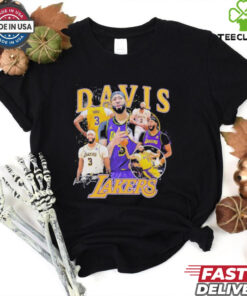 Anthony Davis Los Angeles Lakers signature multi photo player shirt