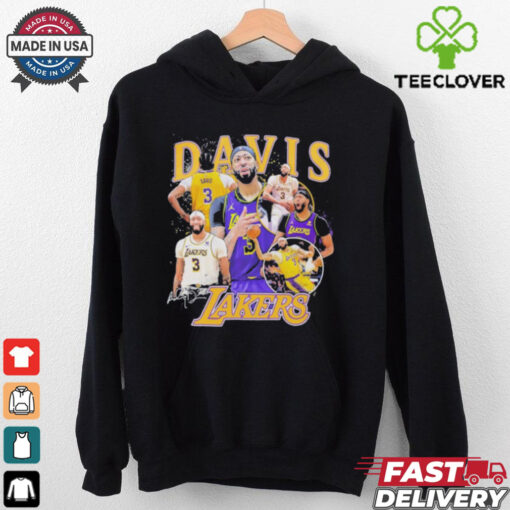 Anthony Davis Los Angeles Lakers signature multi photo player hoodie, sweater, longsleeve, shirt v-neck, t-shirt