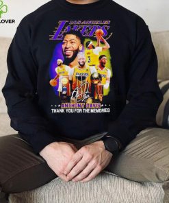 Anthony Davis Star Of Los Angeles Lakers Signature Thank You For The Memories T Shirt