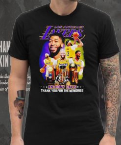 Anthony Davis Star Of Los Angeles Lakers Signature Thank You For The Memories T Shirt