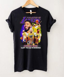 Anthony Davis Star Of Los Angeles Lakers Signature Thank You For The Memories T Shirt