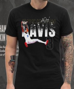 Anthony Davis professional basketball player Los Angeles Lakers number 3 signature shirt