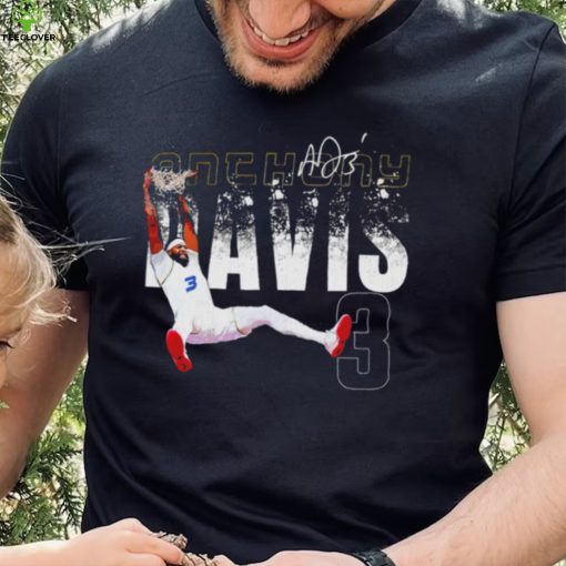 Anthony Davis professional basketball player Los Angeles Lakers number 3 signature shirt