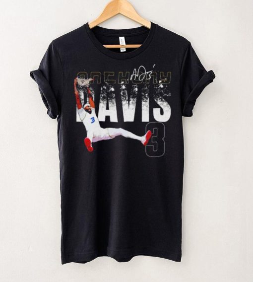 Anthony Davis professional basketball player Los Angeles Lakers number 3 signature shirt
