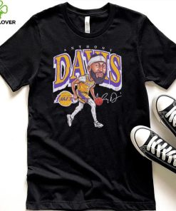 Anthony Davis professional basketball player for the Los Angeles Lakers signature cartoon shirt