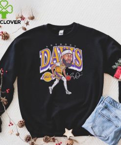 Anthony Davis professional basketball player for the Los Angeles Lakers signature cartoon shirt