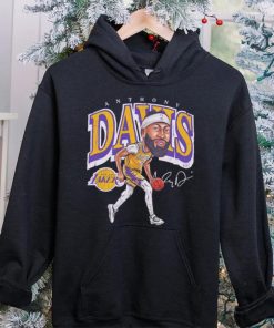 Anthony Davis professional basketball player for the Los Angeles Lakers signature cartoon shirt