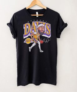 Anthony Davis professional basketball player for the Los Angeles Lakers signature cartoon shirt