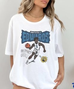Anthony Edwards He’s On Fire Minnesota Timberwolves Comic Shirt