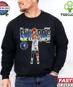 Anthony Edwards Minnesota Timberwolves Futuristic signature shirt