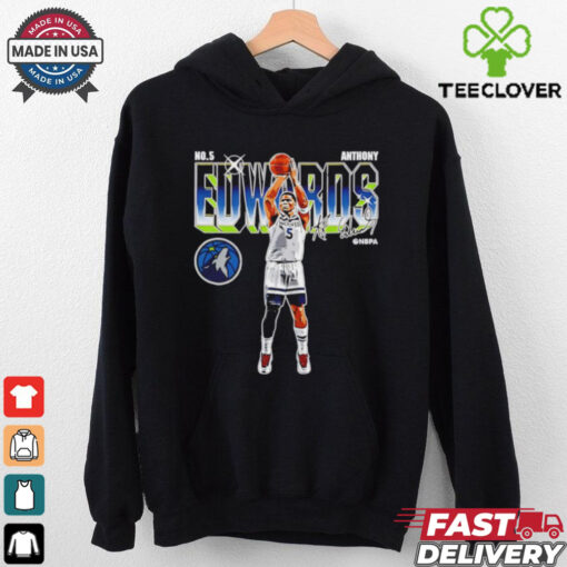 Anthony Edwards Minnesota Timberwolves Futuristic signature shirt