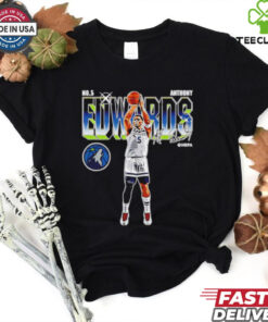 Anthony Edwards Minnesota Timberwolves Futuristic signature shirt