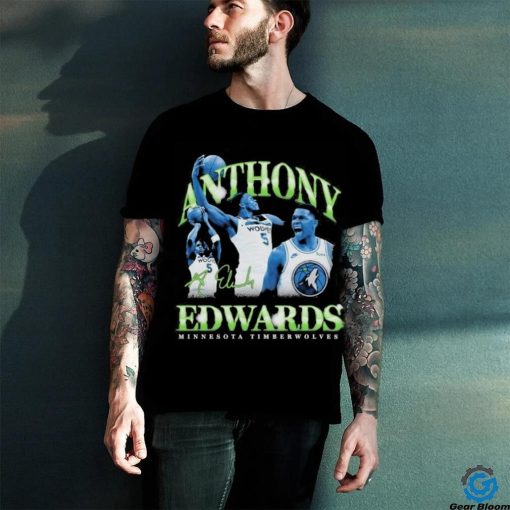 Anthony Edwards Minnesota Timberwolves Retro ’90s Signature Shirt