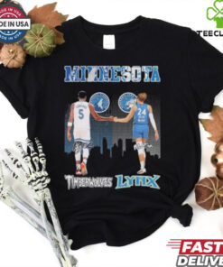 Anthony Edwards Minnesota Timberwolves X Napheesa Collier Minnesota Lynx Signatures Shirt