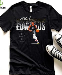 Anthony Edwards professional basketball player Minnesota Timberwolves number 5 signature shirt