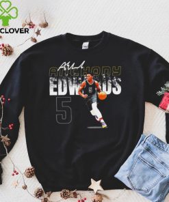 Anthony Edwards professional basketball player Minnesota Timberwolves number 5 signature shirt