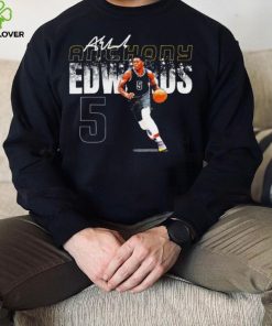 Anthony Edwards professional basketball player Minnesota Timberwolves number 5 signature shirt