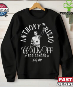 Anthony Rizzo walk off for cancer 2024 signature hoodie, sweater, longsleeve, shirt v-neck, t-shirt