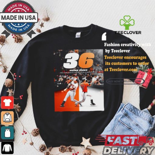 Anthony santander 36 home runs most home runs by a switch hitter in orioles history shirt