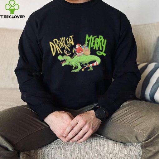 Anti Christmas Santa Claus Dinosaur Shirt