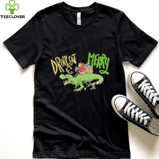 Anti Christmas Santa Claus Dinosaur Shirt